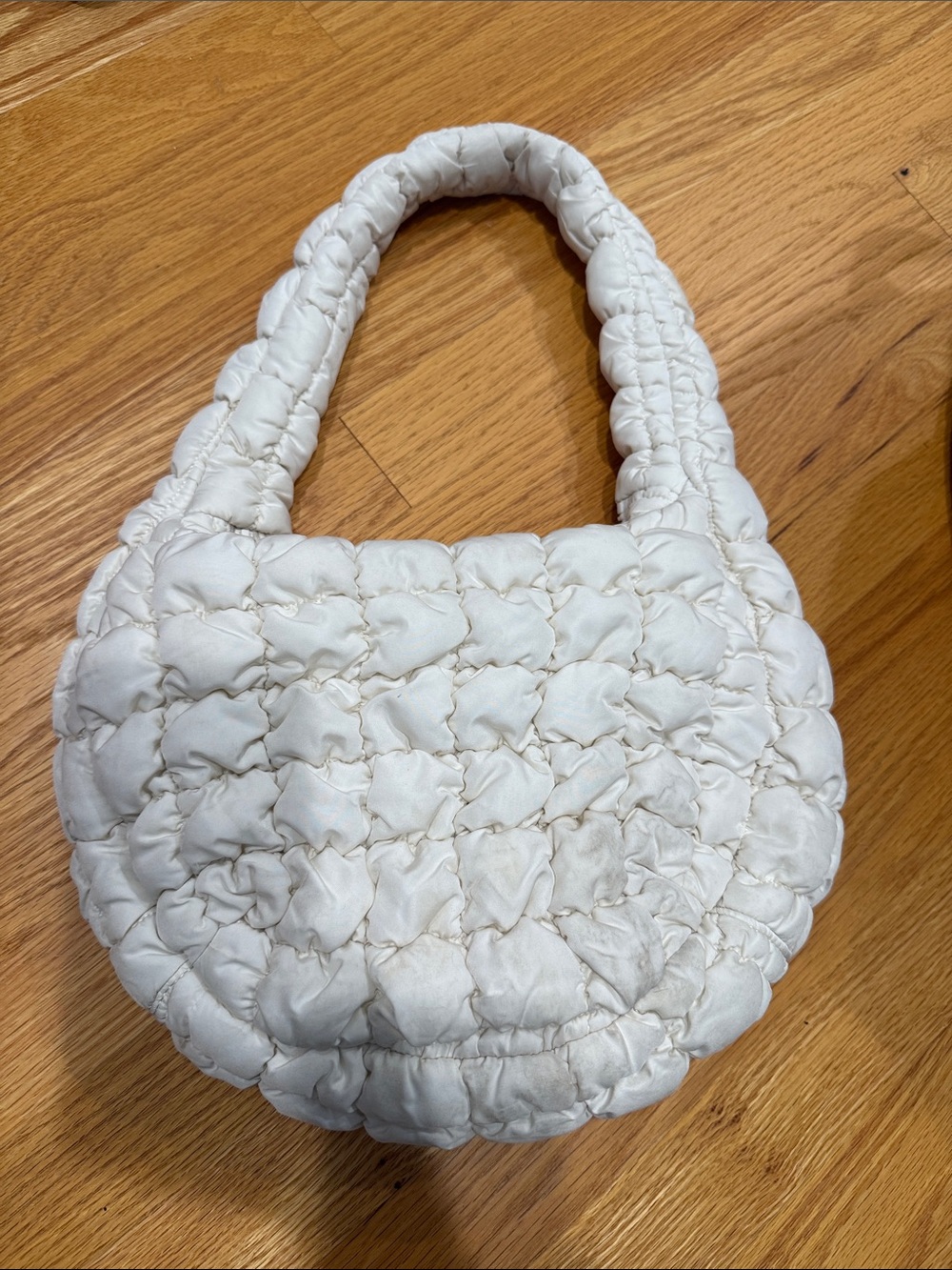 COS Quilted Cream Shoulder Bag